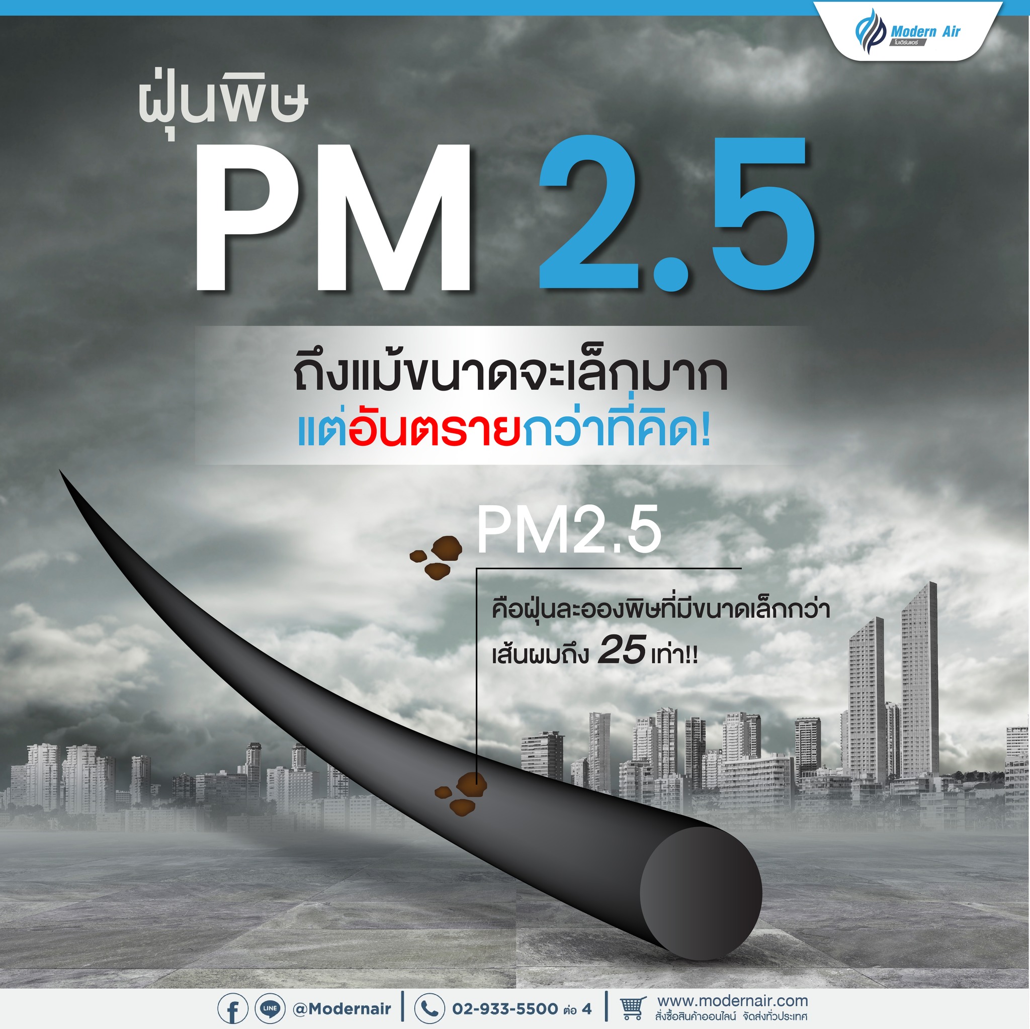 ปัญหาเรื่อง ฝุ่น PM2.5